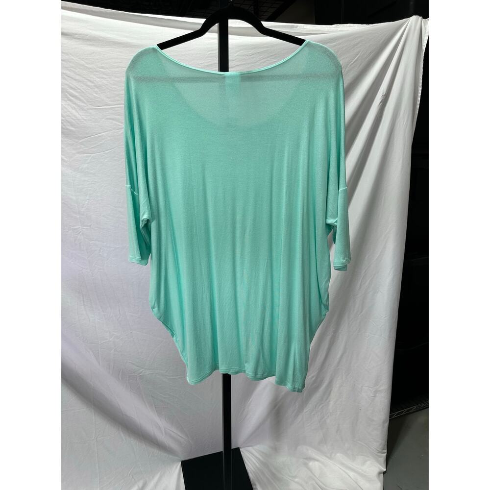 Agnes & Dora NWT Mint Green Dolman Tunic Oversized Relaxed Top Size XL/1X - Picture 2 of 5